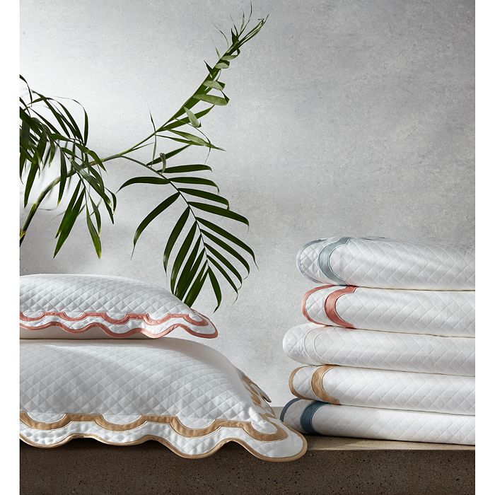 Matouk Mirasol Matelasse Coverlet, King In Hazy Blue