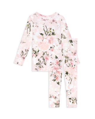 Posh Peanut - Girls' Long Sleeve Basic Pajama Set - Baby, Little Kid