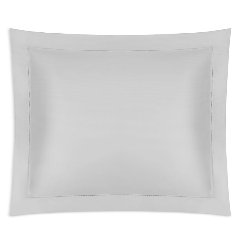 Matouk Talita Satin Stitch Standard Sham In Silver