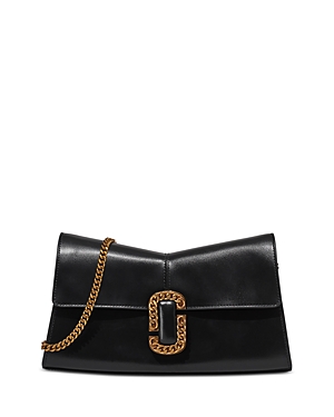 Marc Jacobs The St. Marc Convertible Clutch In Black/antique Gold