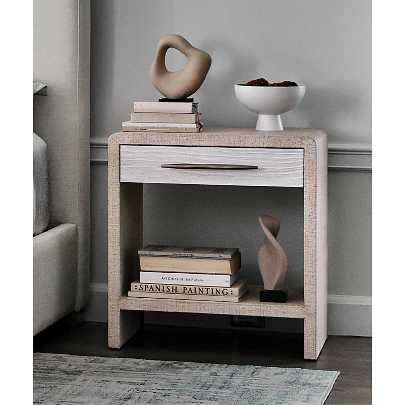 Hooker Furniture Cascade One Drawer Nightstand In Chalk