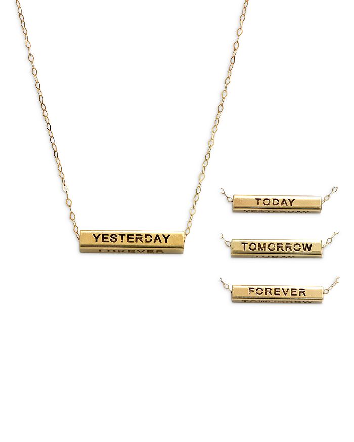 Yesterday today clearance tomorrow forever pendant