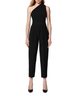 Herve Leger Draped One Shoulder Jumpsuit