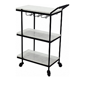 Moe's Home Collection After Hours Bar Cart In White