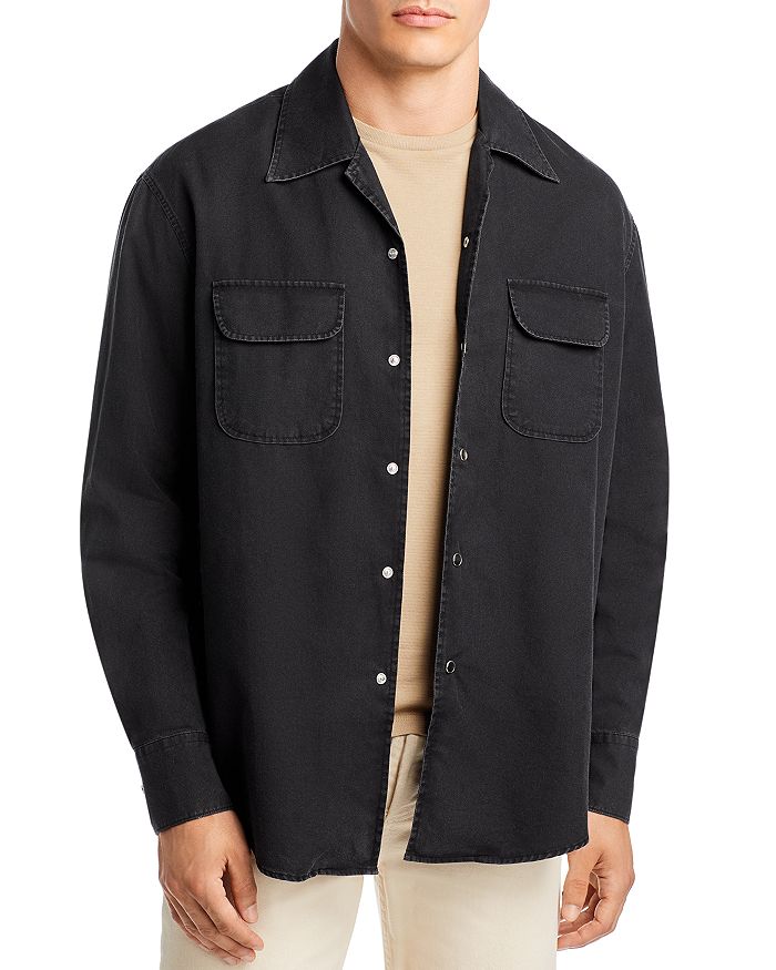 OUR LEGACY Poco Cotton Regular Fit Button Down Shirt