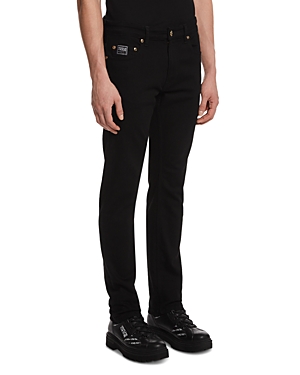 Versace Jeans Couture Straight Fit Jeans in Black Black