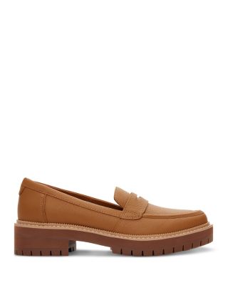 Women's Cara Slip On Lug Platform Penny Loafer Flats
