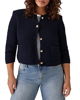 Girls Monogram Sweater - Blue with navy sequin – Branche