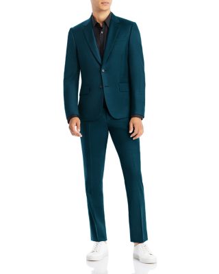 Paul Smith - Tailored Dark Teal Sharkskin Suit