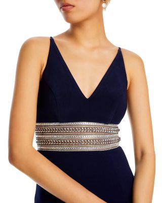 Embellished-Waist Gown - Exclusive