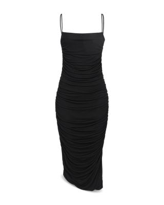 PINKO - Draped Asymmetric Hem Dress