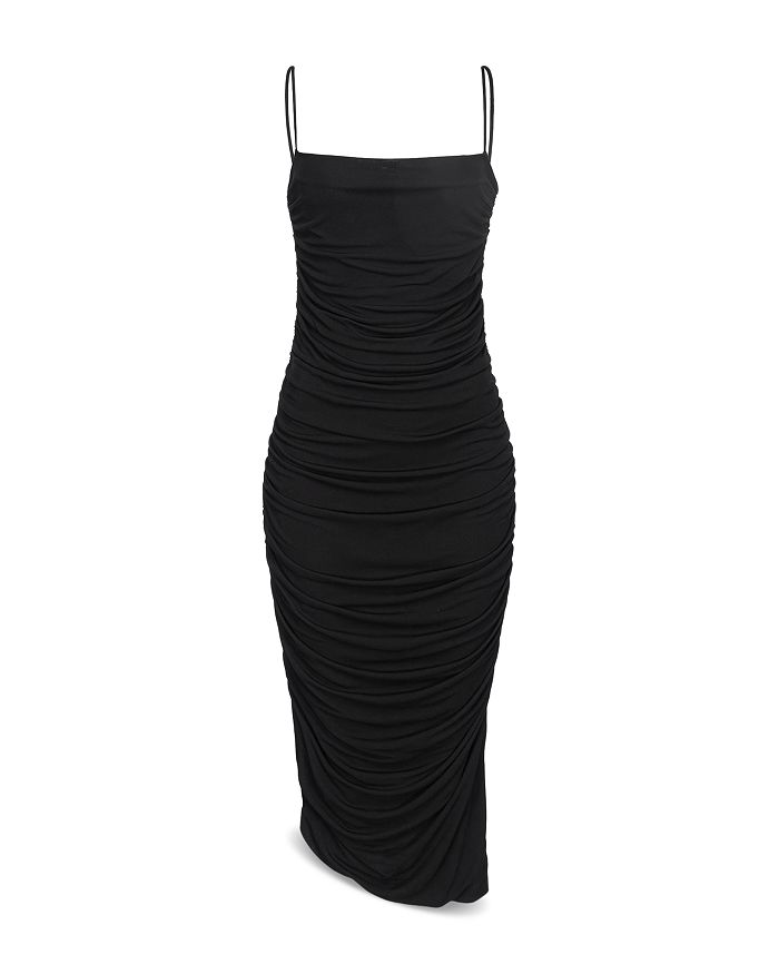 PINKO Draped Asymmetric Hem Dress | Bloomingdale's
