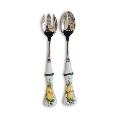 Les Ottomans Lemon Salad Servers Bloomingdale s