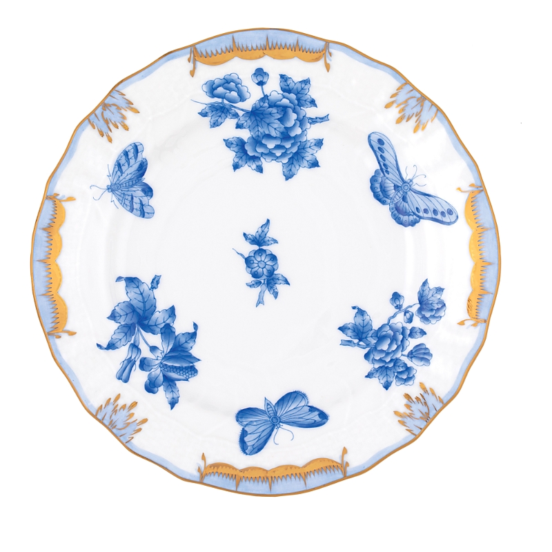 Herend Fortuna Blue Bread & Butter Plate In Blue