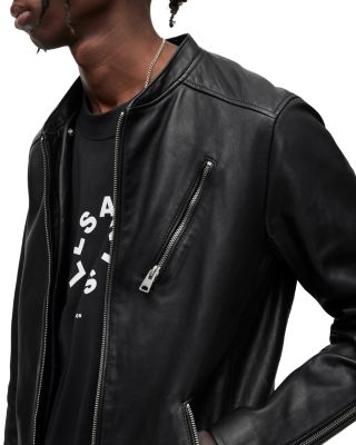 ジャケット・アウター ALLSAINTS HARWOOD LEATHER BIKER JACKET Harwood Leather Biker Jacket Black | ALLSAINTS