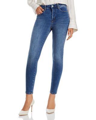 NWT L’AGENCE Margot High Rise Skinny Coated Jean in Navy Coated Size deals 31