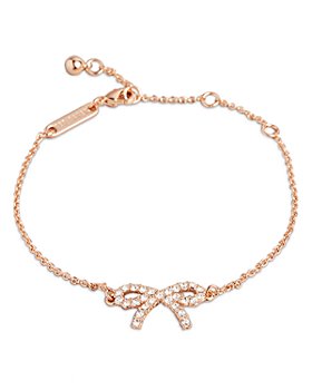 Ted Baker - Twinkle Bow Crystal Bow Link Bracelet in Rose Gold Tone
