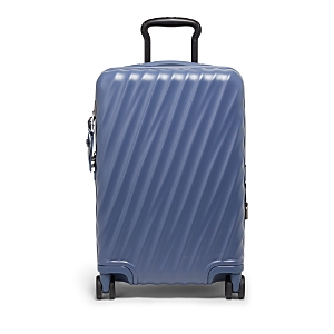 Tumi 19 Degree International Expandable 4-wheel Carry-on In Matte Slate Blue Texture