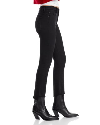 The Insider High Rise Crop Step Fray Bootcut Jeans in Not Guilty