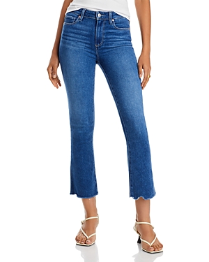 Paige Colette High Rise Cropped Flare Jeans in Bay - 100% Exclusive