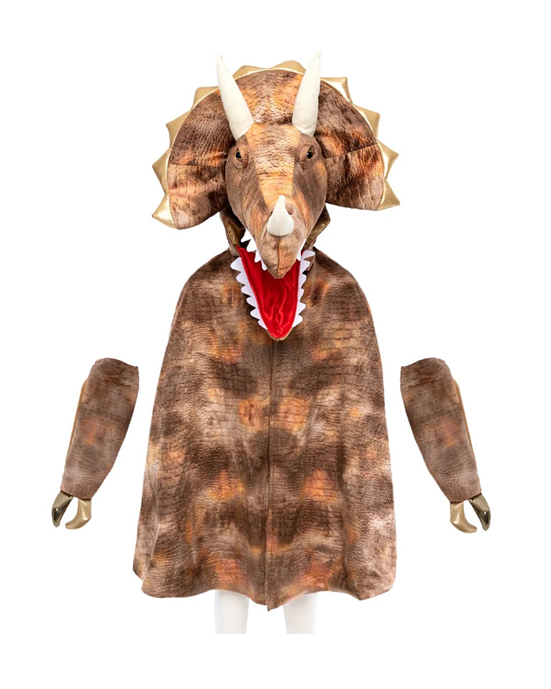 Great Pretenders Grandasaurus Triceratops Cape Costume With Claws - Ages 4-6