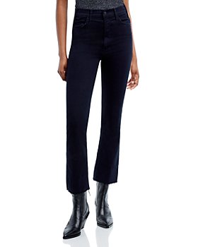 MOTHER - The Hustler High Rise Frayed Flare Leg Ankle Jeans in Not Guilty