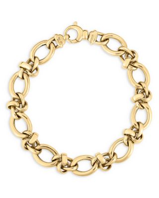 18K Yellow Gold Basic Gold Link Bracelet