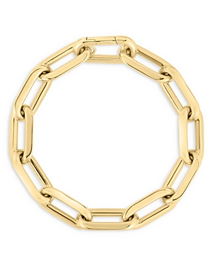 Shop Roberto Coin 18k Yellow Gold Classic Oro Link Bracelet