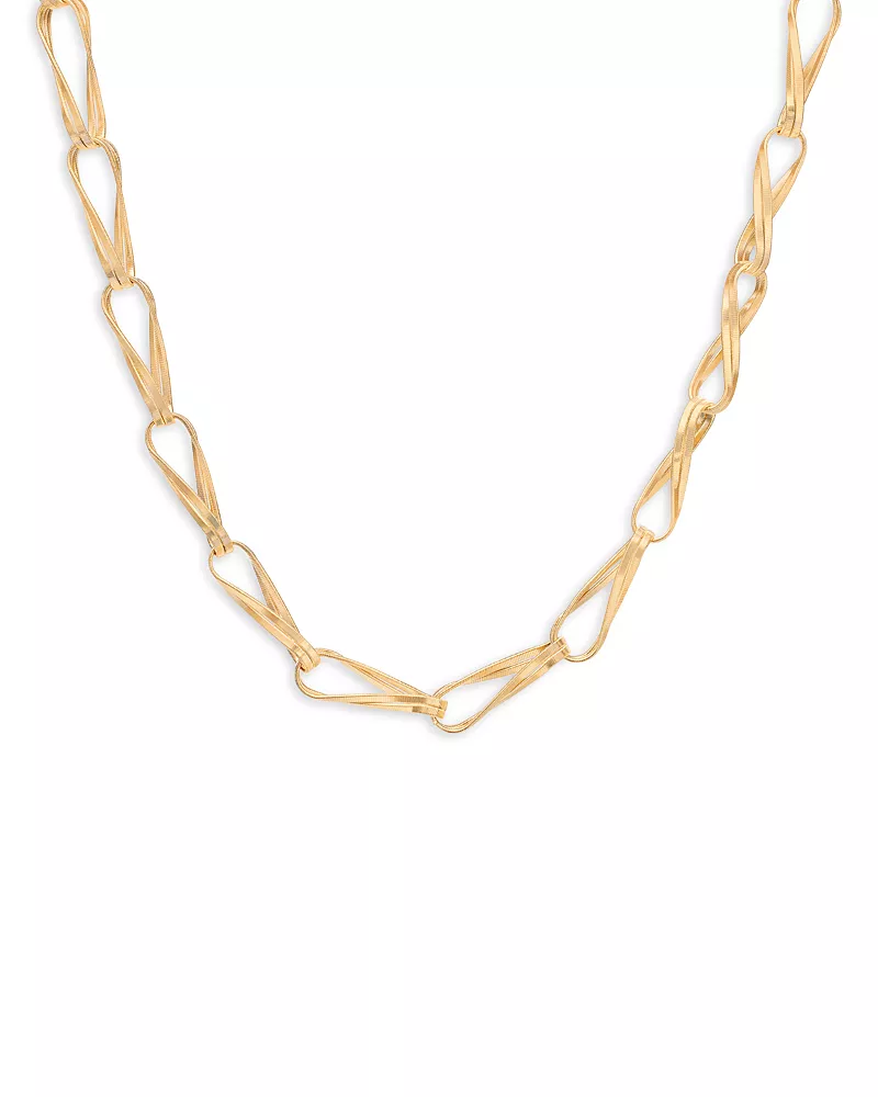 Marco Bicego 18K Yellow Gold Marrakech Onde Double Link Necklace, 18