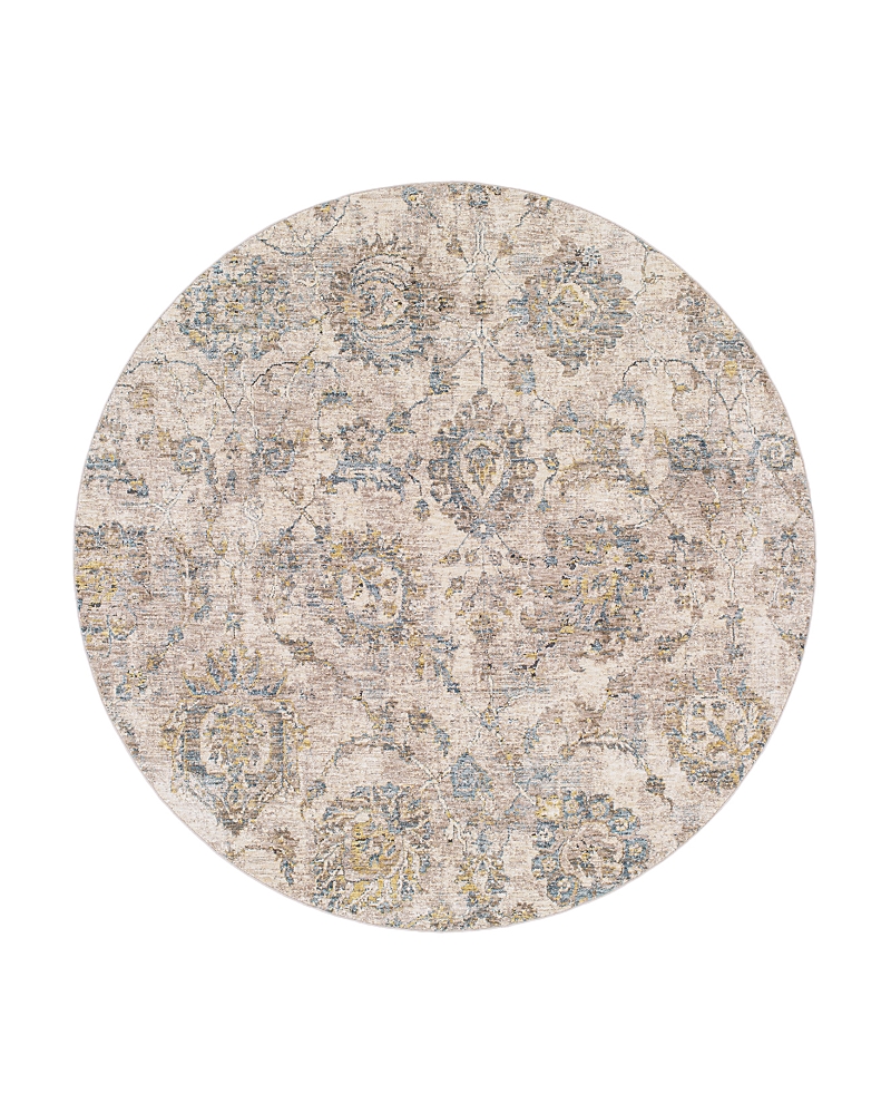 Surya Mirabel Mbe-2316 Round Area Rug, 5'3 X 5'3 In Tan/mist