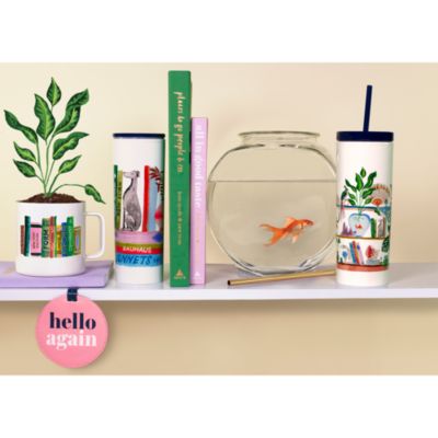 Bookshelf Tumbler and Pencil Pouch