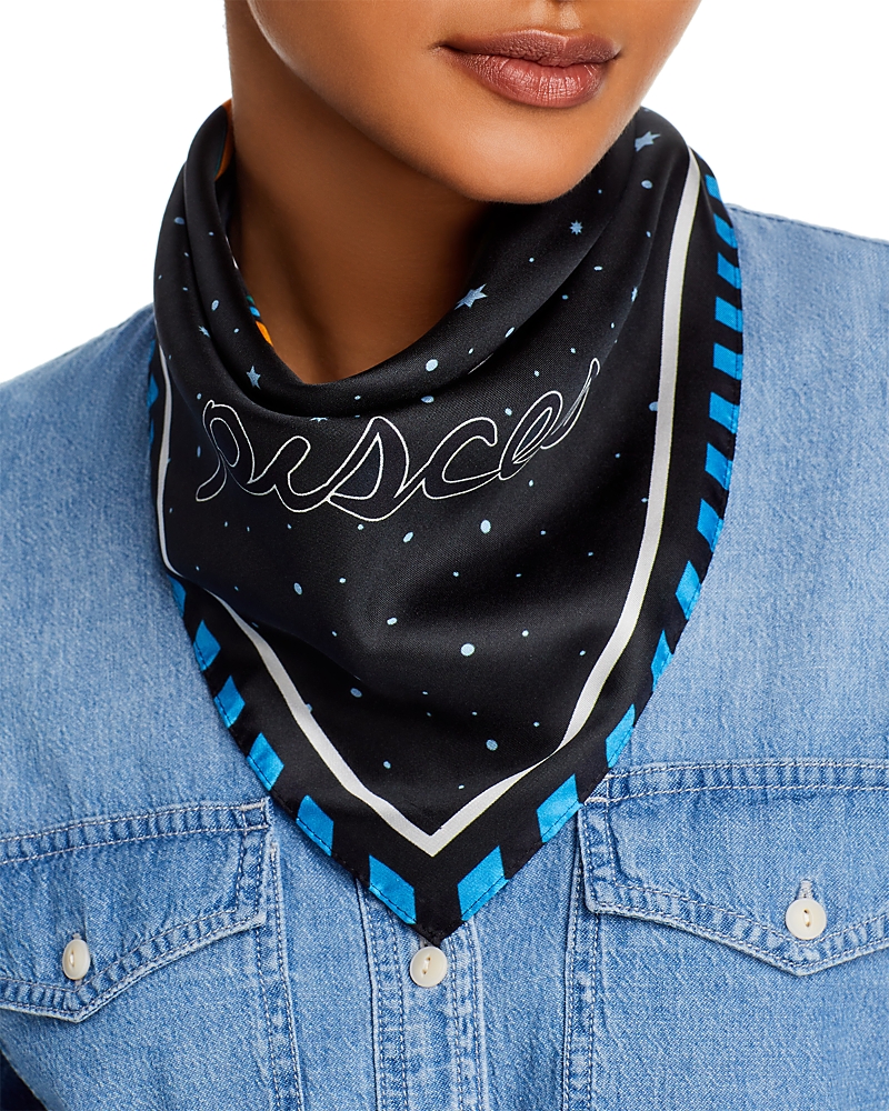 Echo The Signs Silk Square Scarf