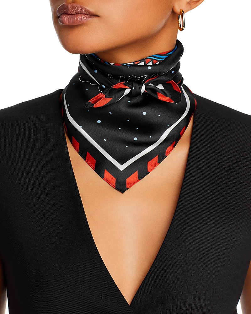 Echo The Signs Silk Square Scarf