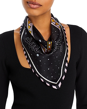 Echo The Signs Silk Square Scarf