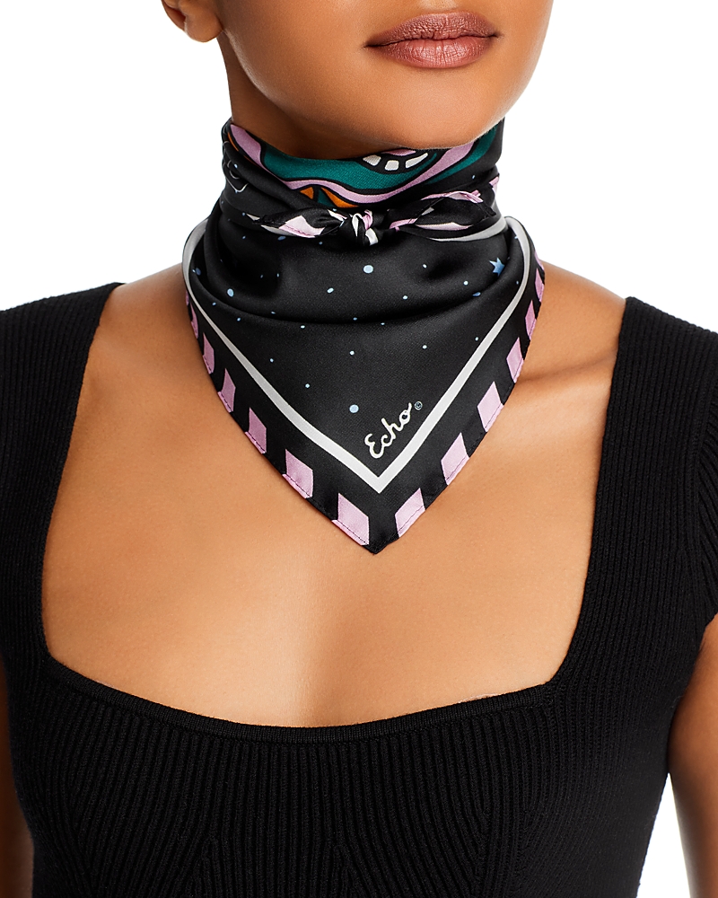 Echo The Signs Silk Square Scarf