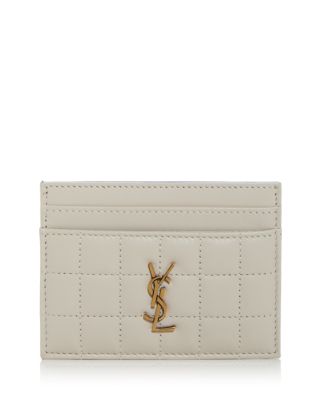 Saint Laurent Cassandre Matelasse Carre Card Case in Lambskin