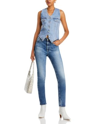 Mari Mid Rise Slim Straight Jeans in 3 Years Highrise - thumbnail 2