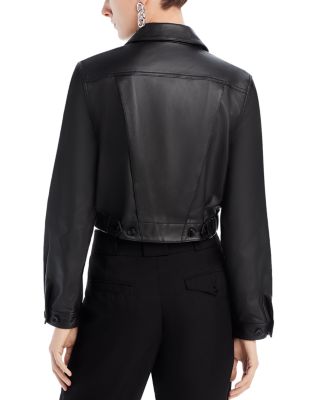 ⭐️新品⭐️PROENZA SCHOULER レザーブルゾン　ブラック　サイズ6 Proenza Schouler White Label Annabel Jacket in Lightweight Leather