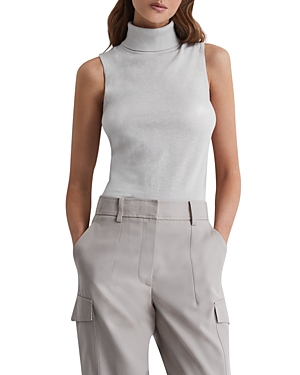 Reiss Edna Wool Sweater In Stone