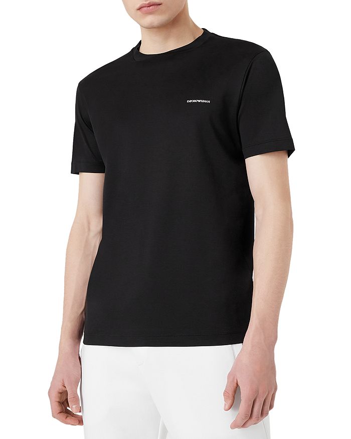 Emporio Armani Short Sleeve Crewneck Logo Tee | Bloomingdale's