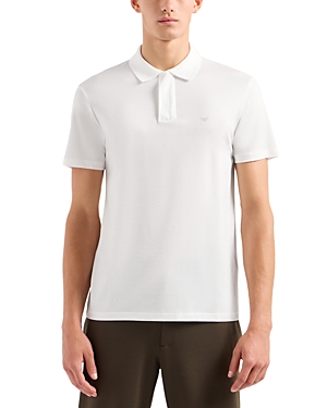 Shop Emporio Armani Travel Essentials Polo Shirt In Off White