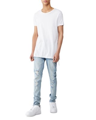 Ksubi Van Winkle Skinny Jeans in Trashed Dreams Blue