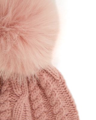 Cable Knit Pom-Pom Hat