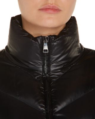 Mixed Media Wool Puffer Cardigan