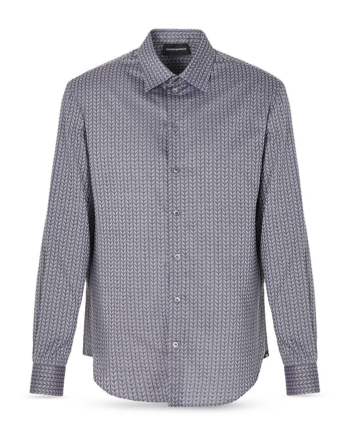Emporio Armani Regular Fit Button Down Shirt | Bloomingdale's