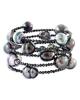 Bloomingdale's - Black & Tahitian Pearls Bracelet - 100% Exclusive