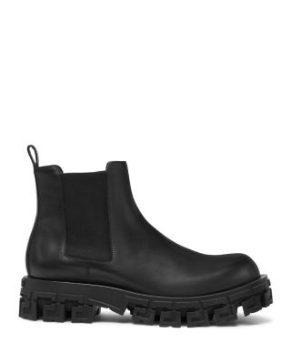 Versace - Men's Greca Pull On Lug Sole Chelsea Boots