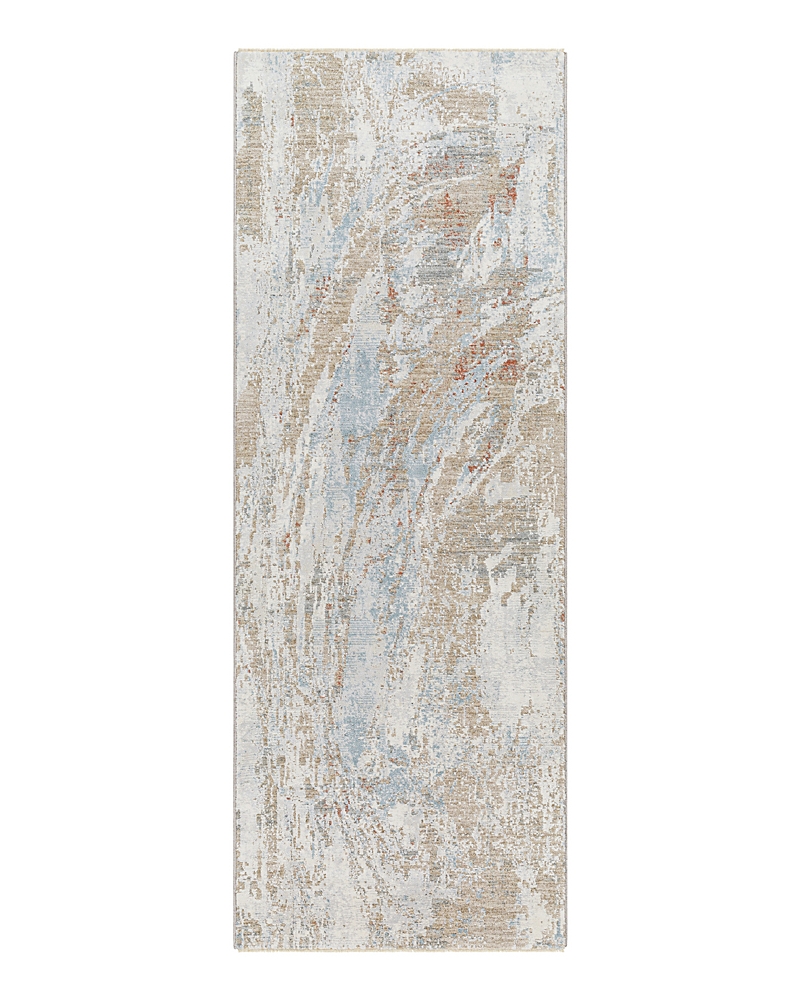 Surya Brunswick Bwk-2336 Runner Area Rug, 2'7 X 7'3 In Aqua/ivory