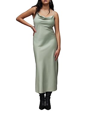 Allsaints Hadley Midi Dress In Pistachio