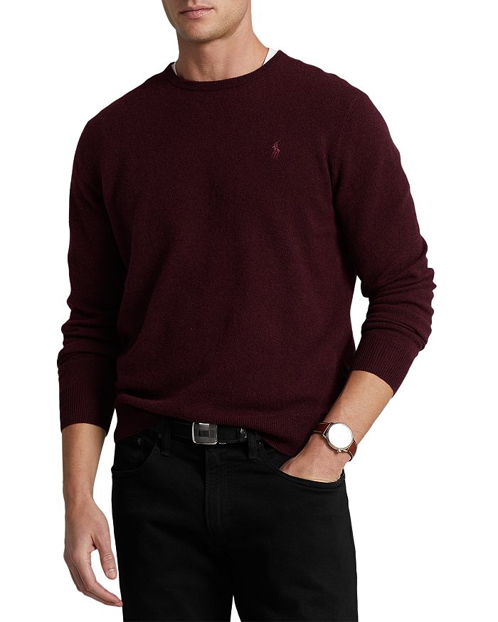 Polo Ralph Lauren Washable Cashmere Solid Regular Fit Crewneck Sweater
